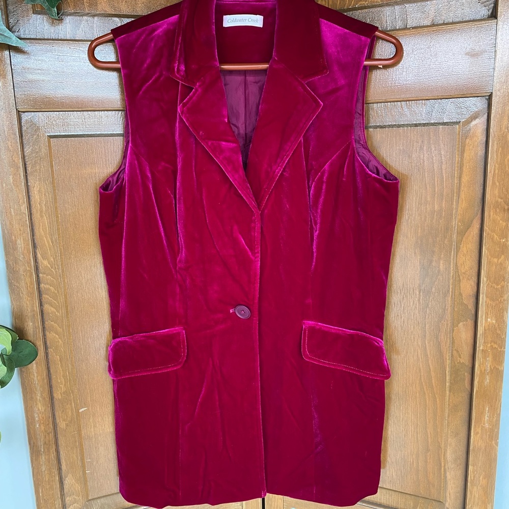 Velvet vest